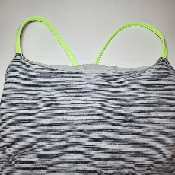 Lululemon Dancing Warrior Tank Wee Are From Space Silver Spoon Clear Mint Sz 4 - Picture 2 of 6